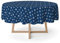 Martina Home Harzbeschichtete Tischdecke Anker, rund, 140 cm, Blau