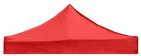 Toile de rechange imperméable pour tonnelle, tonnelle, toutes saisons, abri commercial, toile de rechange pour pavillon, parasol pour extérieur, camping, fête de jardin (rouge, 3 x 3 m)