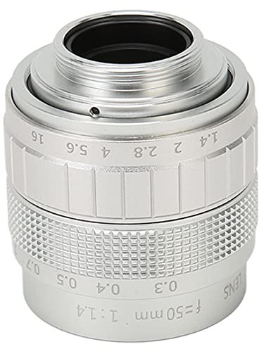 50 Mm F1,4 Festbrennweitenobjektiv mit Manueller Fokussierung für Industrielle Videomikroskopkameras, HD 2/3 Zoll FA-Objektiv, Fortschrittliche Optik, Manuell Einstellbare Blende
