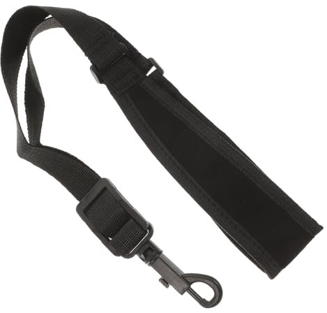 Toyvian Einstellbarer Saxophon-nackenriemen Strapazierfähigem Nylon Mit Elastischem Haken Schwarz Für Tenor Und Sopransaxophone Tragbar Und Leicht Für