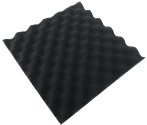 FMBC 6 pièces 30x30x2cm Mousse Acoustique Isolation phonique Oeuf Coton Polyester éponge Mur intérieur Absorbant insonorisé Studio Panneau de Mousse