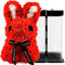 TJC Rose Teddy Bear Flower Bear with Gift Box Birthday Romantic Valentines Gifts for her Girlfriend Love Friends Wife Fiancée PE Material with Bow Tie Everlasting Forever Red and White
