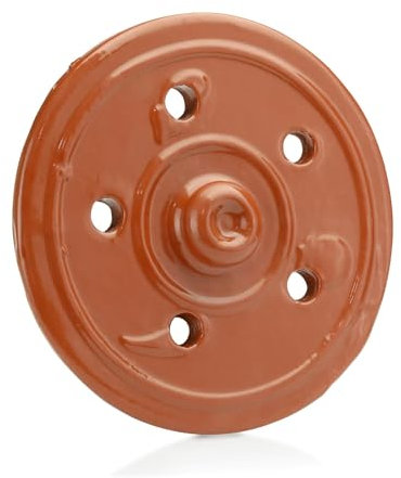 Clay Dolma Pot Lid Cover -Weighted Clay Lid for Dolma Cooking -Traditional Dolma Cover -Pot for Dolma -Clay Dolma Lid -Handcrafted Dolma Pot Cover(8,6 inch)