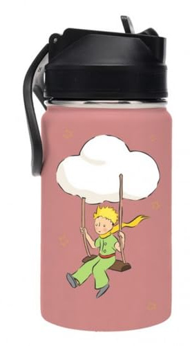 Bouteille d'eau isotherme avec paille Kiub (Le Petit Prince sur une balançoire)