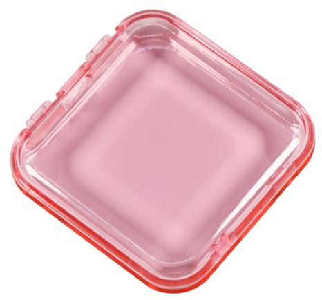 MagiDeal 10 Pieces Press on Nail Storage Boxes Nail Packaging Box Transparent Empty Small Acrylic Nail Storage Box for Home Nail Salon, pink