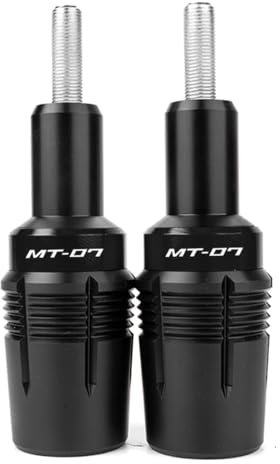 MOWOK Motorrad Zubehör für MT07 FZ07 MT-07 Tracer 700/7/GT 2014-2021 2022 2023 2024 2025 MT07 MT 07 Sturzpads Rahmenschutz Fallschutz Rahmen Schieber Sturzschutz Crashpads Protektoren (Schwarz)