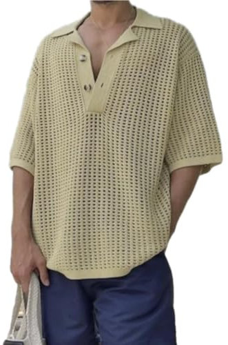 Base Shirt Herren Casual Mode T-Shirt Herren Tankshirt Herren Klassisch Trend All-Match Kurzarm Herren Fitness Sportshirt Herren H-Khaki2 M