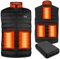 PiPiMAMA Heated Gilet for Men Women with Power Bank Heated Vest Jacket Body Warmer with 6 Heating Zones, 3 Heating Levels for Skiing Camping S