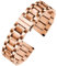 TStrap Metall Uhrenarmband Edelstahl - Rosegold Armband für Uhr Herren und Damen Schnellverschluss - Ersatzarmband für Smartwatch aus Massivem Stahl Poliert - 12mm ... 20mm 22mm 24mm