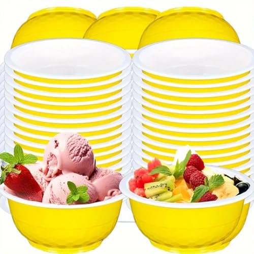 SZROBOY Biodegradable Disposable Plates (Yellow)