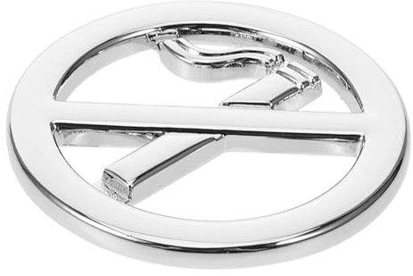 OSOLADY Rauchen Aufkleber Für Auto Rauchverbotsschild Selbstklebend Metall Abziehbild Für Fahrzeuge Rauchverbotsaufkleber