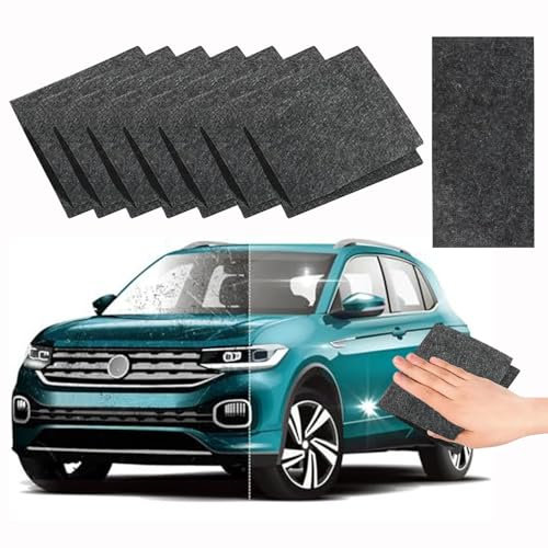 AONAT 8 Stück Nano Sparkle Tuch,Nano-Kratzerentferner Tücher,Magic Tuch für Auto Kratzer Entfernen,Sparkle Cloth für Reparatur von Leichten Autoreinigung,Kratzfarben,Lackpflege