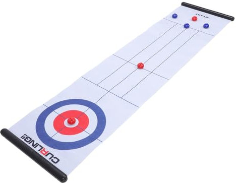 Keenso Curling -Spiel, Tabletop -Spiele Tragbares Familienspiel für den Spaß Im Freien Im Freien