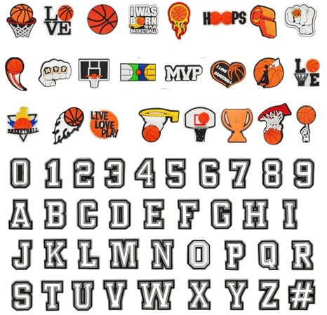Flewdart Schuhe Charm Buchstaben Alphabet A-Z Zahlen 0-9 70pcs, Buchstaben Anstecker Pins Sport Jungen Für Crocs, Accessoires Shoe Charm Stecker Sticker Für MäDchen Damen