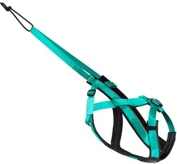 Tkidplw Rodel-Hundegeschirr, reflektierender Gurt, verstellbar, für große Hunde, Canicross, Skijoring, Rollen, bequem, gepolstert, für Schnee