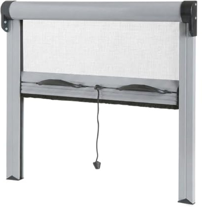 Zanzariera a rullo in kit (cm 100x180 H – Grigio RAL 7001) Con sistema a molla decelerata. Disponibile in 11 colori - Misure da 70 a 140 x H 160/180