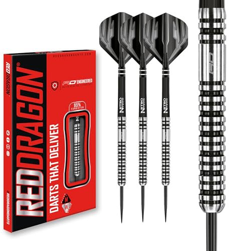RED DRAGON Dragonfly 3: 24g Tungsten Darts mit Flights und Schäfte