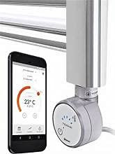 terma MOA Bluetooth Towel Rail Element | Electric Radiator Heating Element (Chrome, 600W)