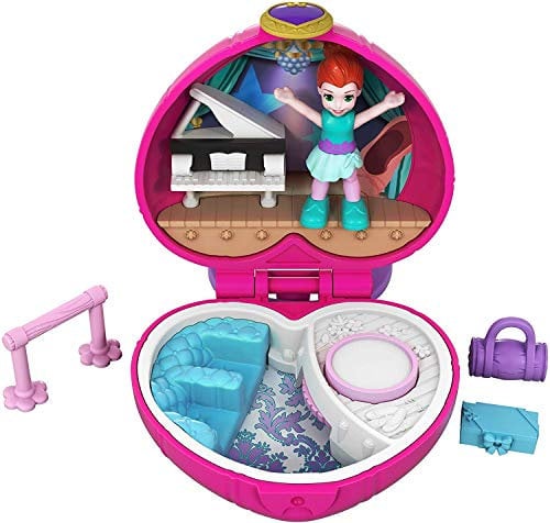Polly Pocket- Viola Mini Cofanetto Campeggio di Shani, con Una Bambola, Giocattolo per Bambini 4+ Anni, FWN41