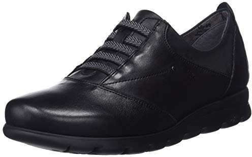 Fluchos Susan Zapatos de Cordones Derby, Mujer, Negro (Sugar Nobuck Negro Negro), 40 EU (6.5 UK)