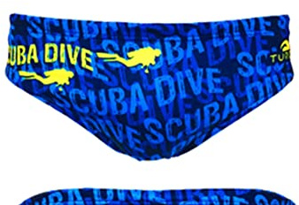 Turbo Herren Badehose Mehrfarbig blau Medium, Mehrfarbig XXX-Large