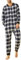 Latuza Herren Einteiler Baumwolle Flanell Onesie Erwachsene Einteiler Pyjama Jumpsuit, Marineblau, Large