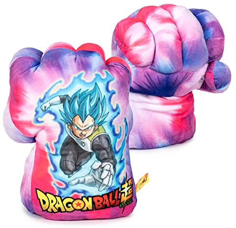 Play by Play Plüsch Boxhandschuhe Dragon Ball Super Vegeta, Dragon Ball, Spielzeug für Kinder, Boxhandschuhe 1 Paar (rechts und links)