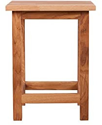 Dynamic24 Garden Pleasure Universalhocker MAX 1 Eiche Schemel Beistelltisch Fusshocker