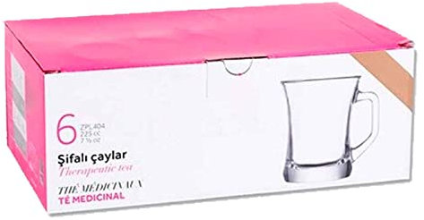 Tradineur - Caja de 6 Vasos Modelo Zen+ - 22,5 cl - Fabricado en Vidrio Resistente - Apto para lavavajillas - 6 Uds Totales