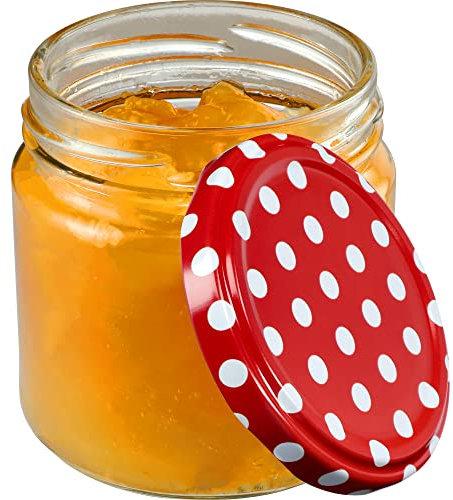 KADAX Einmachgläser 200 ml 10er Set, Dessertgläser fi66 – Marmeladengläser mit Twist-Off Deckel, Luftdicht & Spülmaschinenfest, Dickwandiges Glas