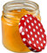 KADAX Petits pots de conserve 200 ml bocaux à confiture fi66 mm mini verres pour miel et épices bocaux en verre hermétiques bocaux en verre ronds (10 pièces à pois rouges)
