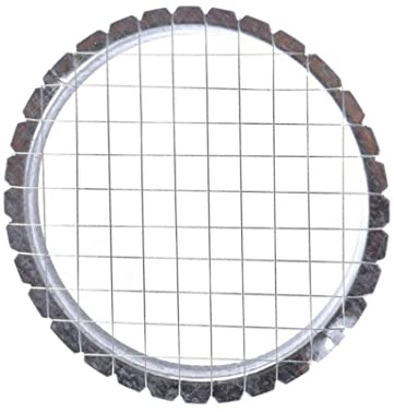 Stainless Steel Vegetable Cube Grid Cutter and Slicer - Potato, Egg, Mushroom - Mesh Shape Masher - Round and Square Cutter