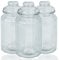 ZENO Airtight Glass Jars Vintage - Set of 3 | Traditional Sweet Jar Storage Containers | Preserving Kitchen Jars | Ideal for Tea, Coffee & Sweets | 1350ml