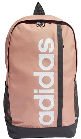 adidas Unisex Essentials Linear Backpack, Wonder Clay/White, One size