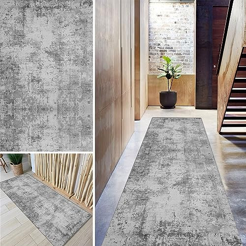 QSMGRBGZ Läufer Teppich Flur Lang Waschbar Küchen Teppich 100 * 400cm rutschfest Teppichläufer für Wohnzimmer Korridor Schlafzimmer Büro Esszimmer Flurläufer Schmutzfangmatte Anpassbar Meterware