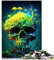 Puzzle für Kinder, Totenkopf-Puzzle für Erwachsene, 1000 Holzpuzzles für Erwachsene und Kinder ab 12 Jahren, Heimdekoration, Größe: 50x75 cm