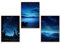 GrowArt - Faszinierende A3-Formate Poster ohne Rahmen mit Sternenhimmel über Seen - eine außergewöhnliche und inspirierende Wanddekoration für jedes Ambiente, das Geschenk.