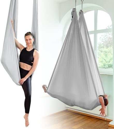 Yosana Hängematte | Komplettset inkl. Befestigung | TÜV geprüft | Nylon Tuch 5m x 2,6m