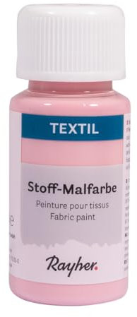 Rayher Textil Peinture pour Tissus Peinture Acrylique FL. 50 ML Rose, 35062258