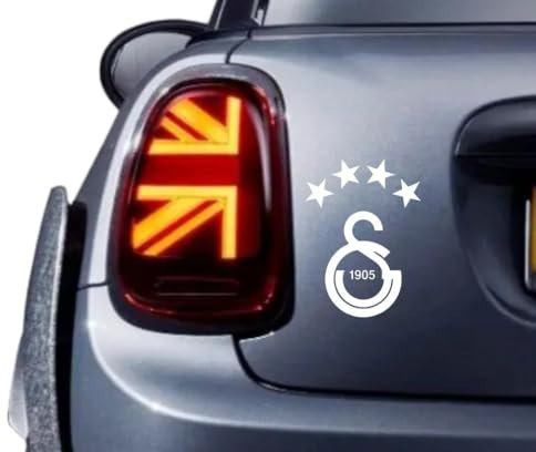 FID Galatasaray LOGO Autoaufkleber weiß 14x8cm CIMBOM Türkiye