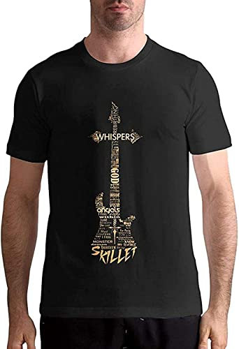 Skillet Band T-Shirt Graphic Mens Basic Black Unisex Cotton Casual Tee 3XL