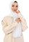 DAMILY Hijab Kopftuch Für Damen, Lang Muslim Hijab Frauen, 180 * 70Cm Kopftuch Stoff Seidenweiche Islamische Kopftücher für Muslimische Frauen (Weiße Stickerei)