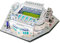 Habarri Stamford Bridge Stadion Puzzle 3D - 3D Puzzle-Stadion - 3D Fußballstadion für Kinder und Erwachsene - Modell eines Fußballstadions - Modellbau - 108 Elemente