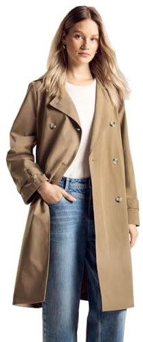 STREET ONE Damen A201955 Trenchcoat, Dark Nutty Mocca, 44