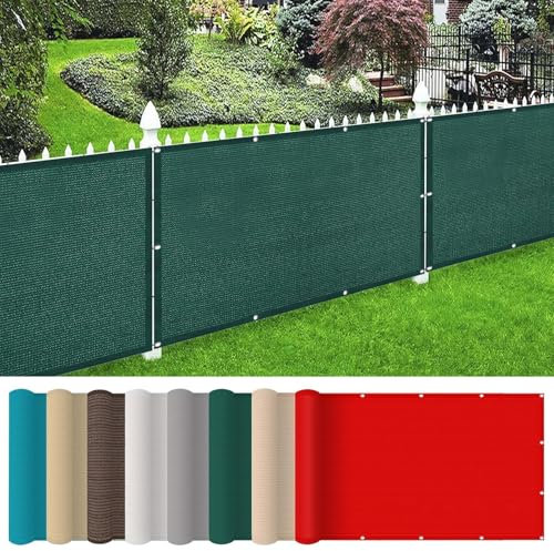 Sonnensegel mit Ösen 450 x 700 cm Wetterschutz Sonnenschutz Terrassendach Sichtschutz Garten 90% Shading Rate Reißfest für Balkon Terrasse Garten Outdoor, Dunkelgrün