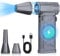 LYtech Druckluftspray Elektrische Staubgebläse 130000 U/min Compressed Air Duster, Stufenlose Geschwindigkeit, Luftdruckspray Kabellos Tastatur Reinigung PC Reinigungsset für Laptop, Auto (silber)