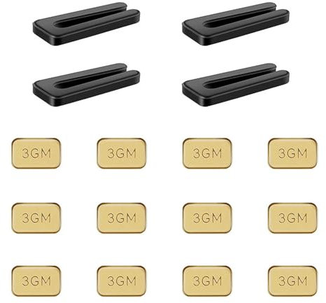 TopHomer Kit de equilibrio para ventilador de techo, incluye 4 clips resistentes y 12 pesos autoadhesivos de metal 3G