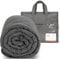 Winthome Weighted Blanket Adult, Heavy Blanket Designed for Insomnia, Anxiety and Stress Relief with Premium Glass Beads, Weighted Blanket Double QUEEN Size (Grey, 150x200cm 6kg)