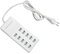 10 Port USB Ladegerät, 50W 5V Ladegerät Mehrfach, 10 Ports Hub Ladestation Schnellladen für Mobiltelefone Tablets Spielekonsolen(EU-Stecker) (10 USB Weiß)