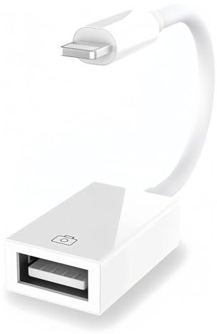 cyclingkit Adaptateur pour iPhone USB vers Lightning OTG de Câble Lightning vers USB3.0 Adaptateur pour iPad Adaptateur Voyage pour Appareil Photo Clavier Souris la clé USB etc.